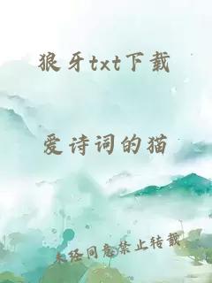 狼牙txt下载