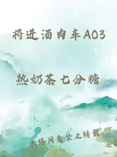 将进酒肉车AO3