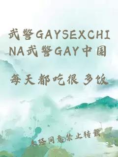 武警GAYSEXCHINA武警GAY中国