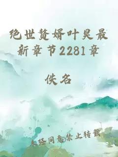 绝世赘婿叶昊最新章节2281章