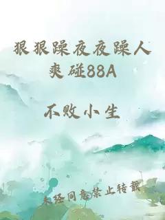 狠狠躁夜夜躁人爽碰88A