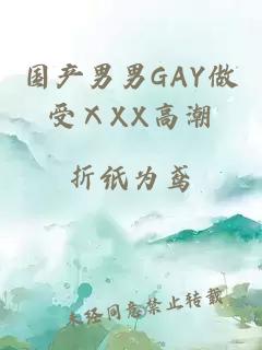 国产男男GAY做受ⅩXX高潮