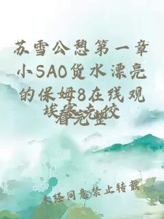 苏雪公憩第一章小SAO货水漂亮的保姆8在线观看完整