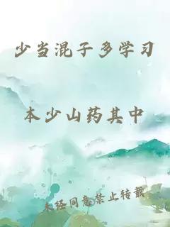 少当混子多学习